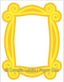 Monica Picture Frame Friends Fridge Magnet SVG File