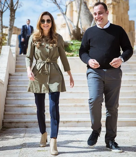 Queen Rania of Jordan visited the nonprofit initiative, ‘I Learn Jo: Space for Knowledge’ at the Jerash Visitor Center