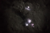 Lightning Strikes over Africa seen from the International Space Station