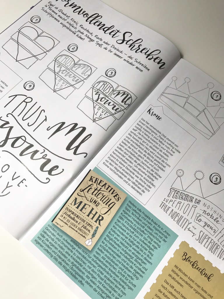 Nisnis Bucherliebe Handlettering Magazin Creative Lettering No 1
