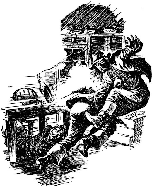 Dime Detective June 1943 - Double Trouble - Byron W. Dalrymple - illustration by Joe Farren