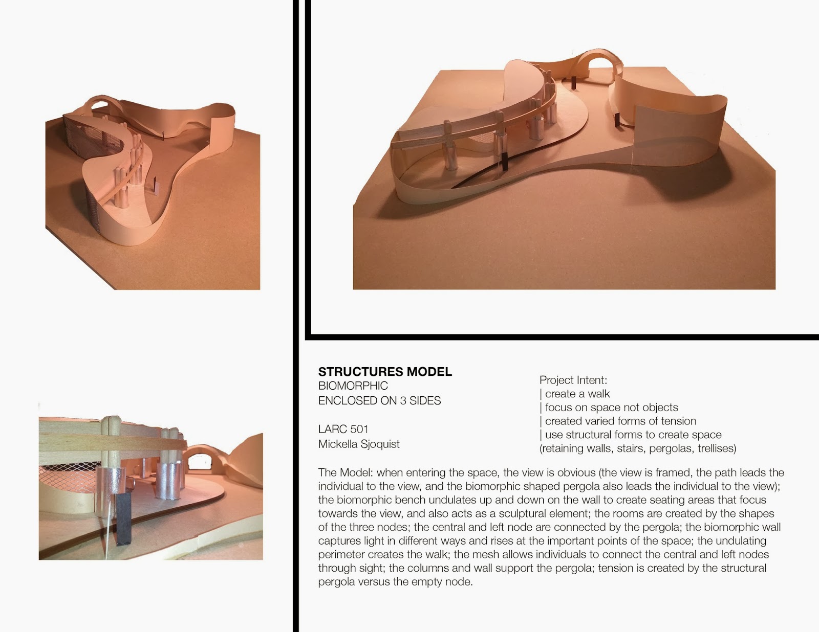 LARC 501 Design Methods and Processes: Structures Model Projects
