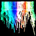 Neon Melted Crayon Art