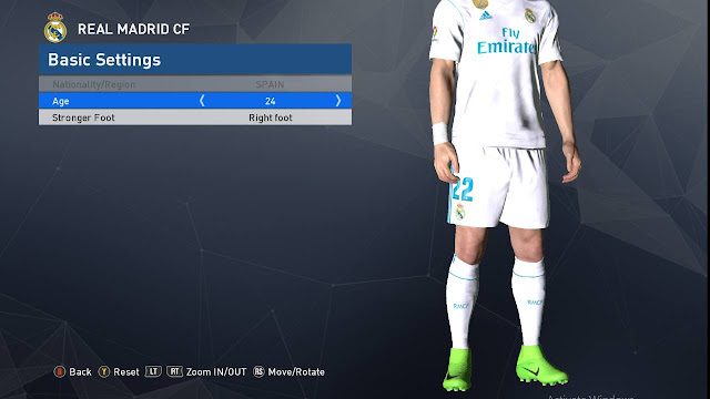 kit real madrid pes 2017