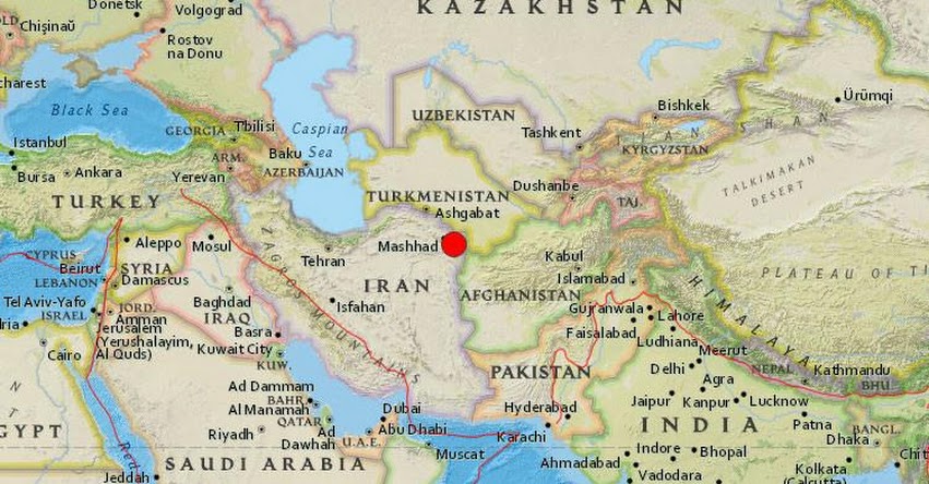 TERREMOTO EN IRÁN de 6.1 Grados (Hoy Miércoles 5 Abril 2017) Sismo Temblor EPICENTRO Mashad - USGS TERREMOTO EN IRÁN de 6.1 Grados (Hoy Miércoles 5 Abril 2017) Sismo Temblor EPICENTRO Mashad - USGS