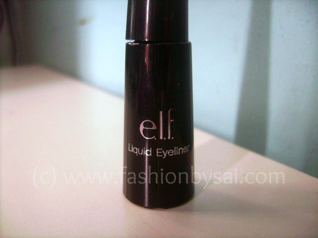 ELF makeup cosmetics black liquid eyeliner product review