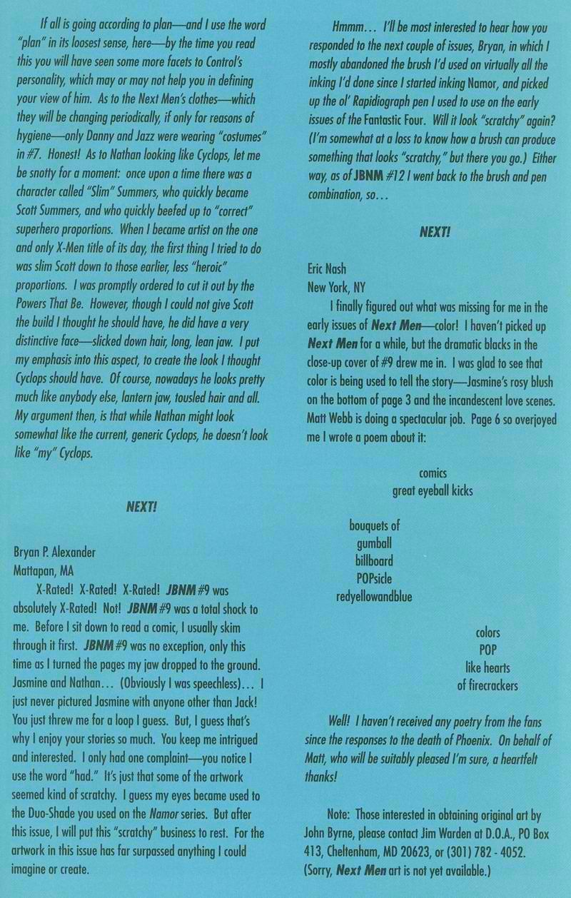 Read online John Byrne's Next Men (1992) comic -  Issue #13 - 28