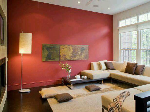 CÃmo decorar tu sala de color rojo? : decoración del hogar, diseño ... Diseño Decoracao Sala
