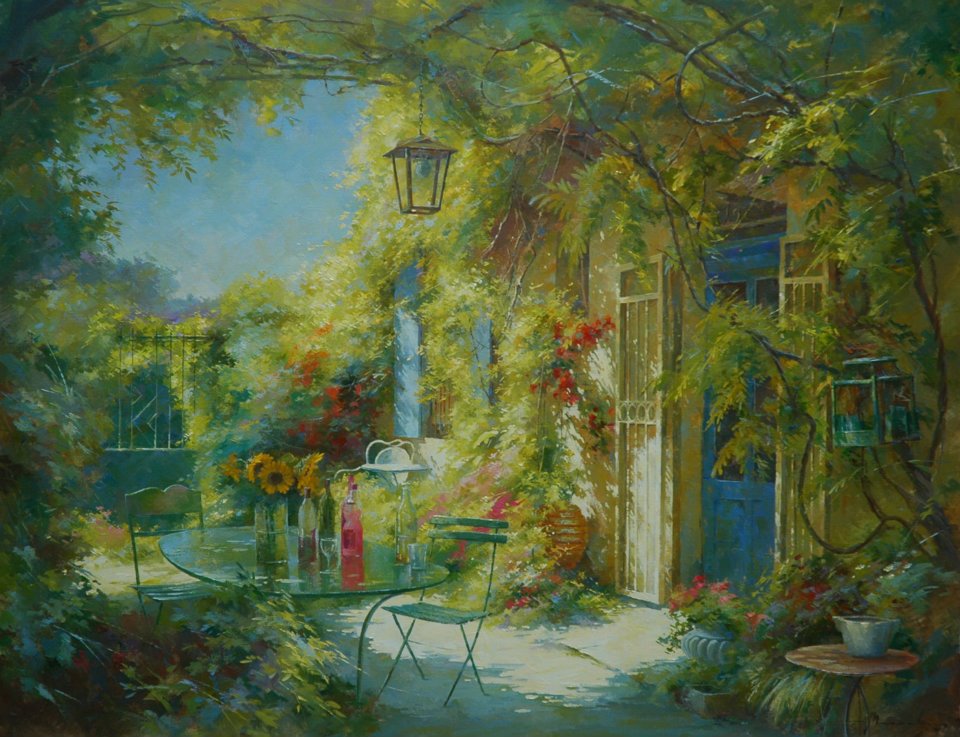 Johan Messely 1927 | Belgian painter | The Secret Gardens