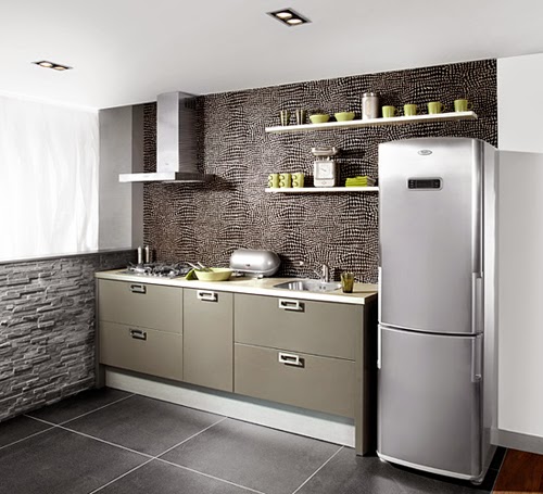 Desain Dapur Minimalis Natural Dengan Batu Alam Rumah Desain Dapur Bentuk I Maka Kita Cukup Menimbulkan Salah Satu Sisi Dinding Sebagai Daerah Mendesain Kitchen Set