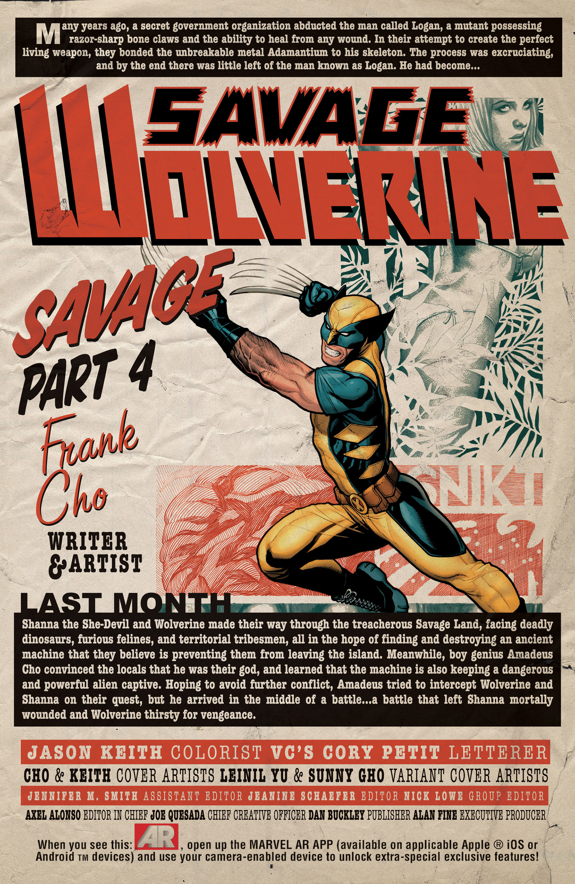 Read online Savage Wolverine comic -  Issue #4 - 4