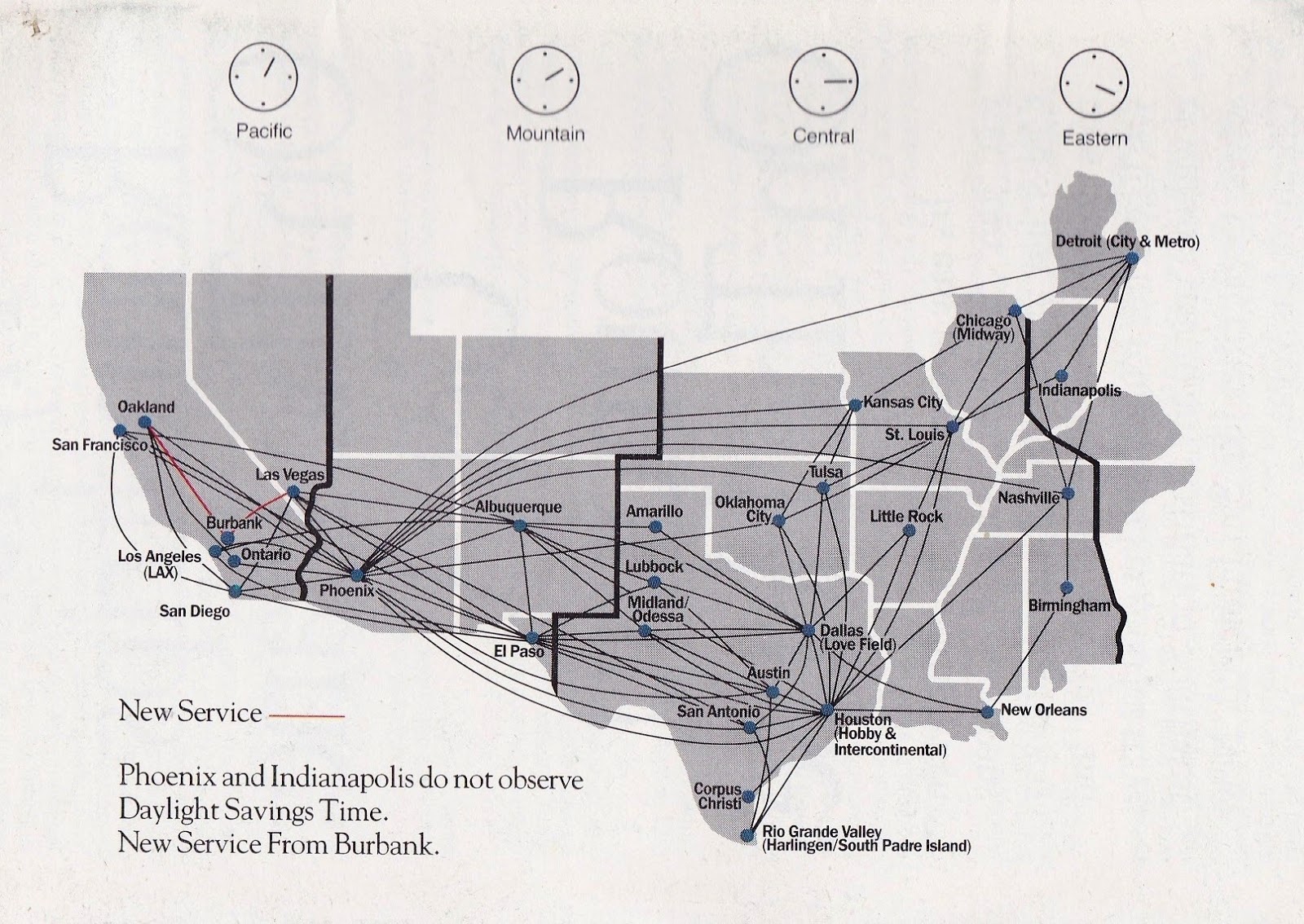 Southwest Airlines Route Map - Southwest Airlines Timetable3 