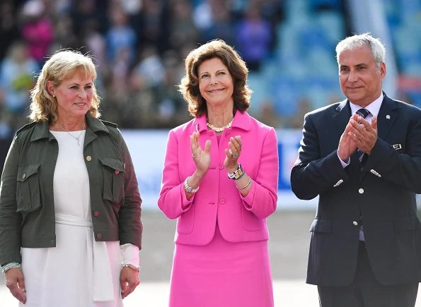 Queen Silvia, Princess Madeleine, Crown Princess Victoria, Princess Estelle and Princess Sofia at Longines FEI European Championships Gothenburg 2017