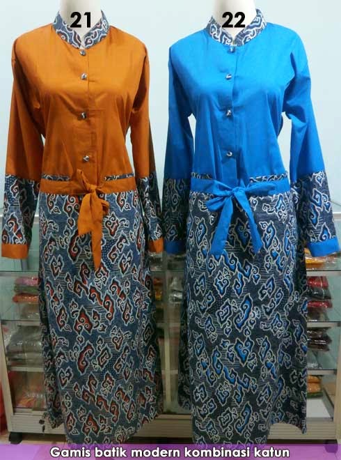 Koleksi baju gamis batik dan sarimbit modern untuk lebaran Koleksi baju gamis batik dan sarimbit modern untuk lebaran
