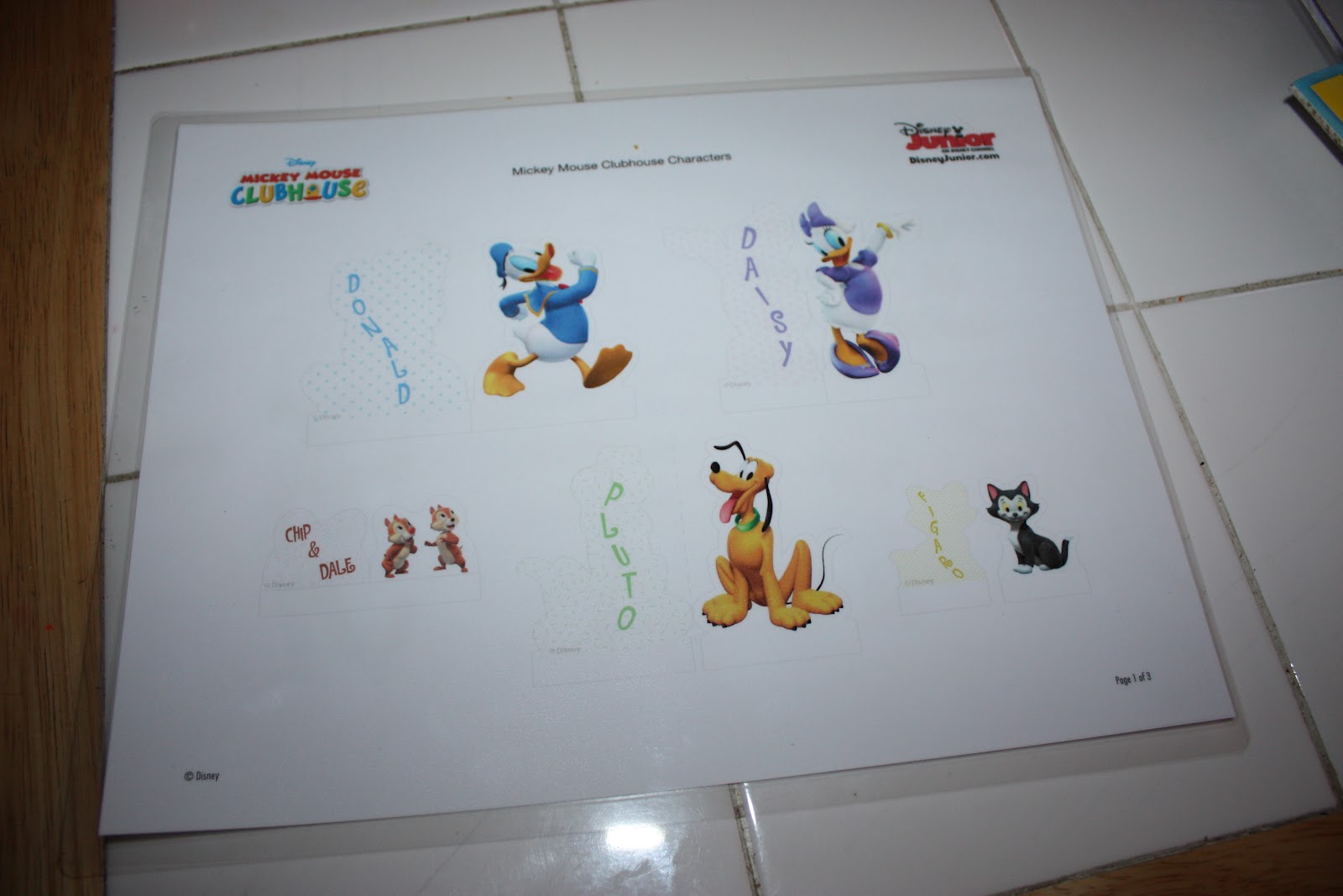 How We Learn at Home: Mickey Mouse Clubhouse Printable Playset