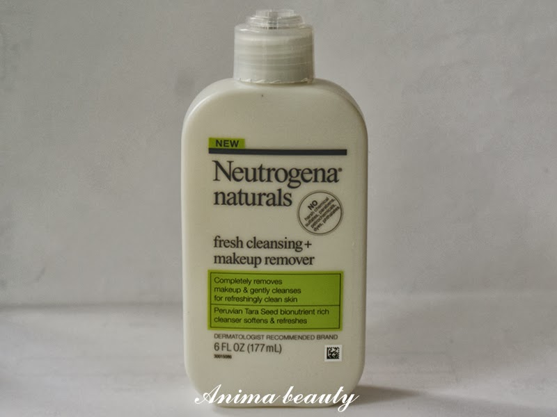 Anima beauty Neutrogena Naturals Fresh Cleansing + Makeup Remover.