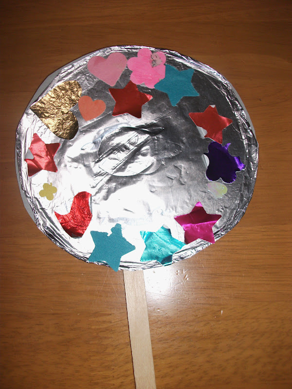 Preschool Crafts for Kids*: Aluminum Foil Face Mirror Craft