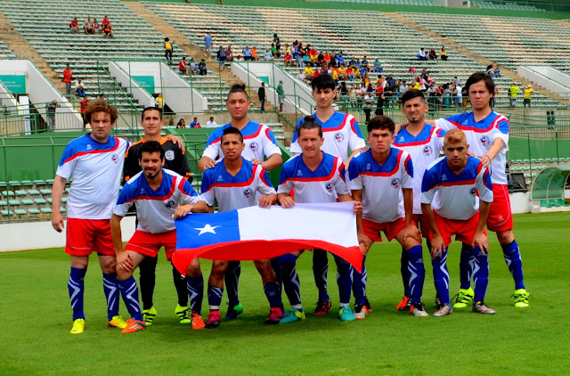 Seleção Chilena Masculina de Futebol de Surdos Foto Joaquim Dantas