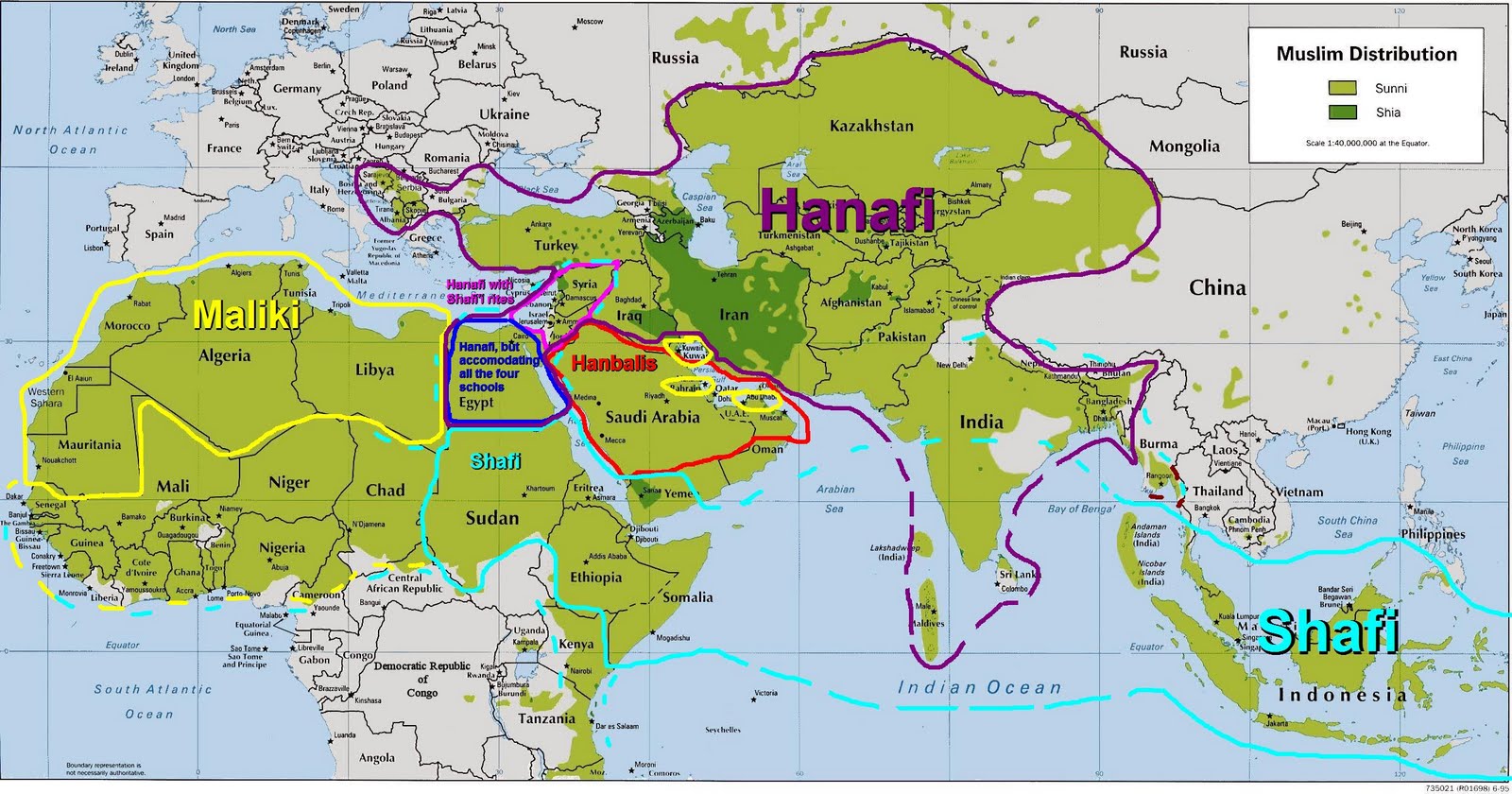 Muslim Distribution In World Map 