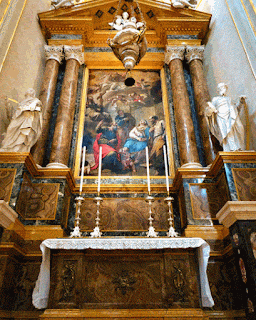 Ancona il dipinto o la scultura posta al di sopra di un altare