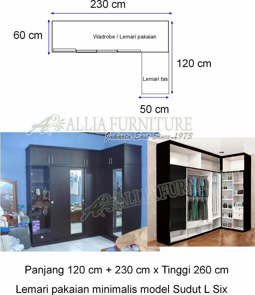 Lemari model minimalis sudut L Six Lemari model minimalis sudut L Six