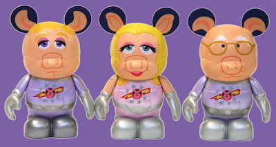 The Muppets Disney Vinylmation Series 2 - Pigs In Space Captain Link Hogthrob, First Mate Piggy & Dr. Strangepork 3 Inch Vinyl Figures