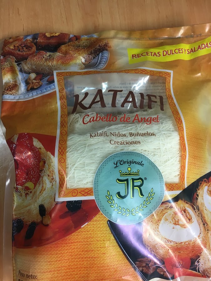 Tempura de langostinos con pasta Kataifi Cocina