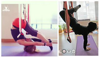 yoga, columpio, hamaca, trapeze, swing, fly, flying, acro