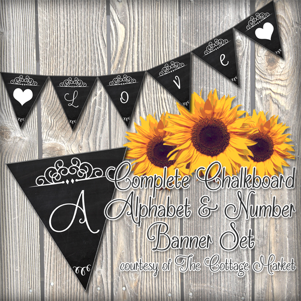 Free Complete Autumn Alphabet And Number Banner Bunting Set With