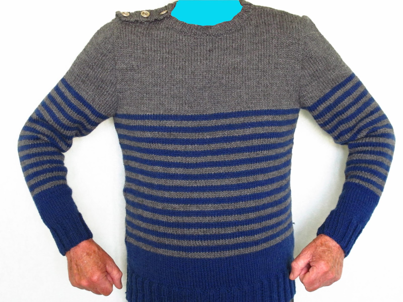 modele tricot pull marin