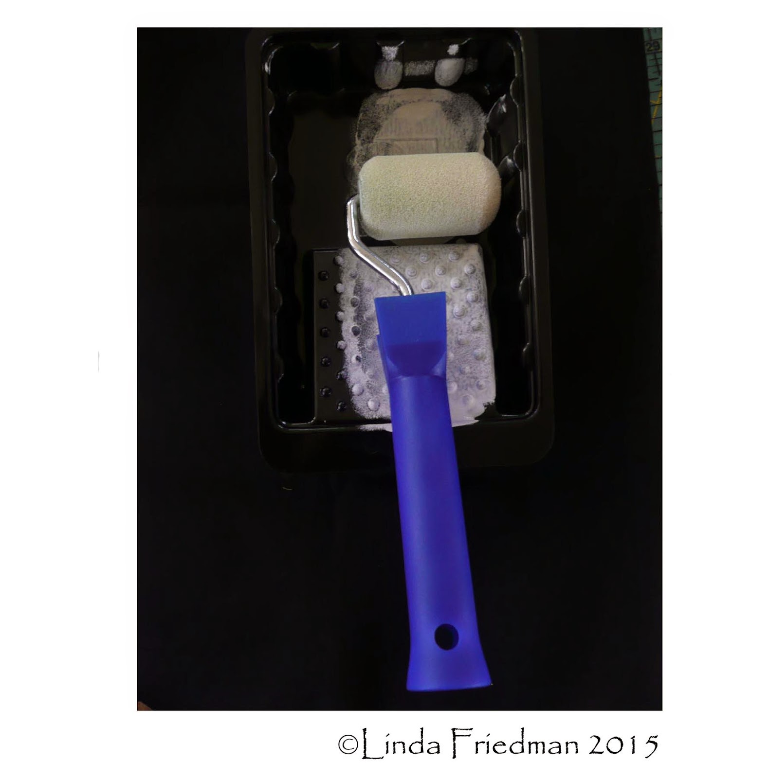 Linda's Art Quilts Cut Stencils from Overhead Projector Sheets