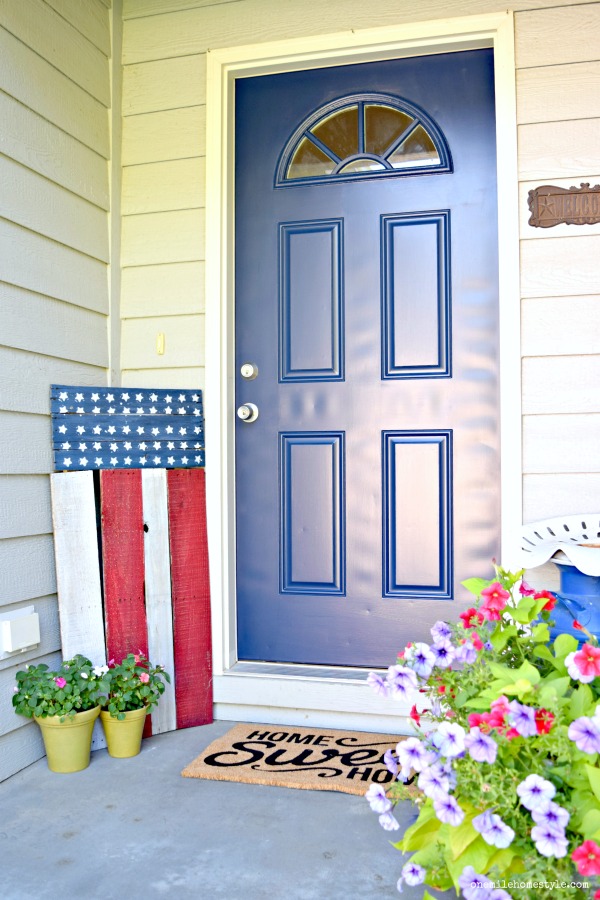 How to give your front porch a quick and easy DIY makeover with a new door color