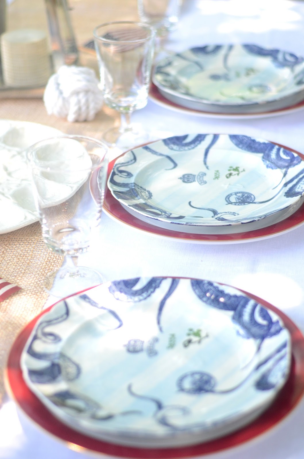 IRON & TWINE: Memorial Day | Nautical Table Setting