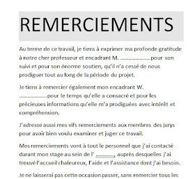Remerciements memoire master 1 – Salutations populaires