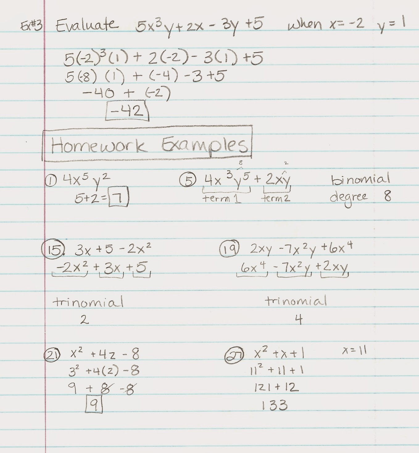 Help with algebra 1 homework