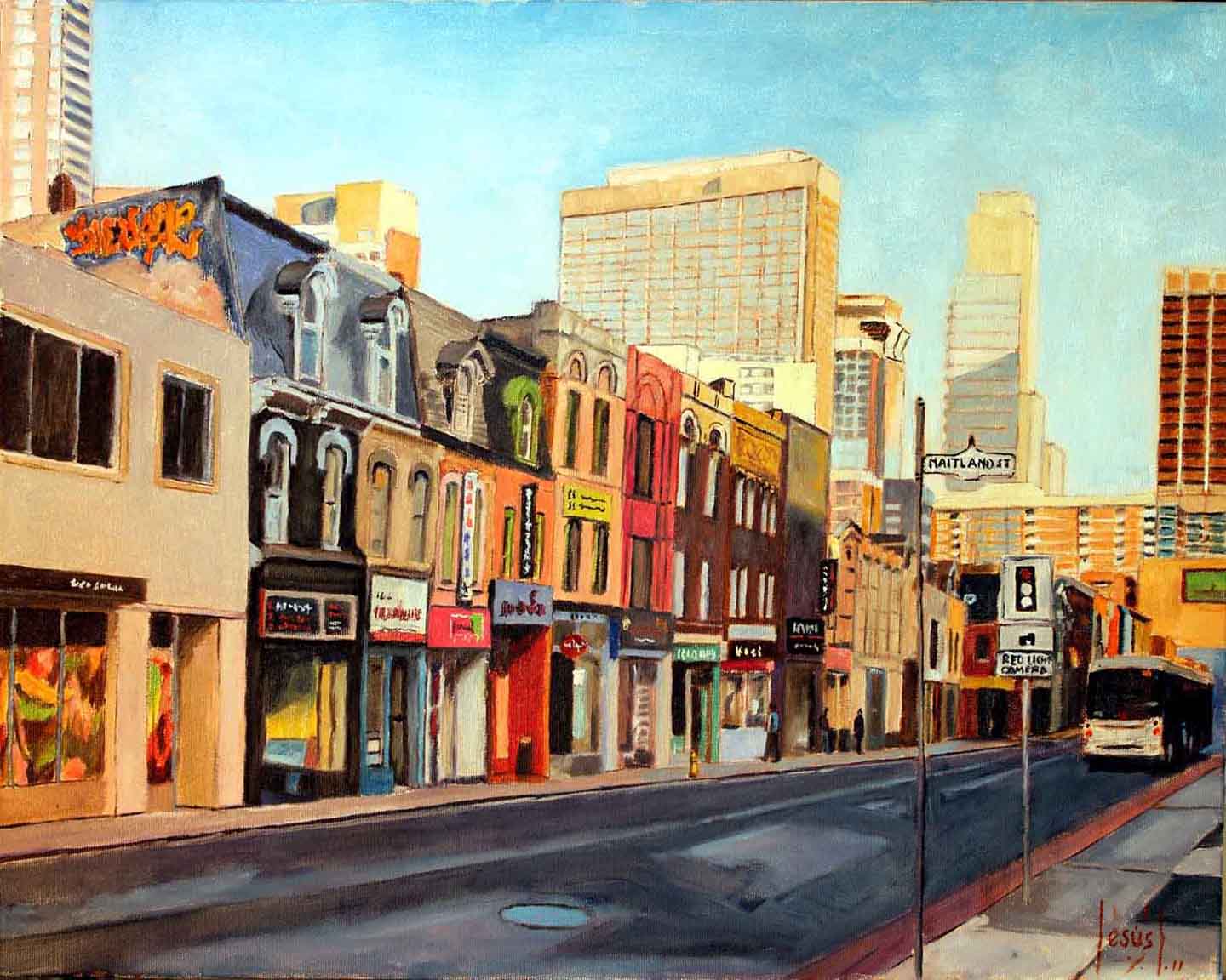 Arte Jesus Estevez Fuertes TORONTO, YOUNG ST & MAITLAND ST