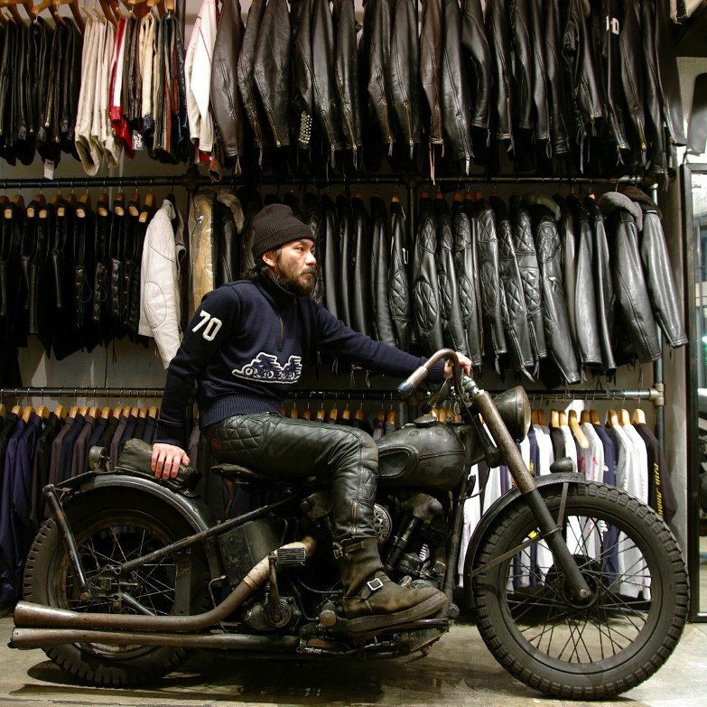 Langlitz Tokyo: “ LANGLITZ LEATHERS 70TH ANNIVERSARY MC SWEATER By