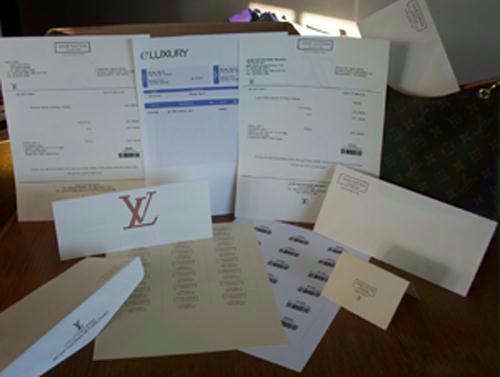 Louis Vuitton Receipt maker