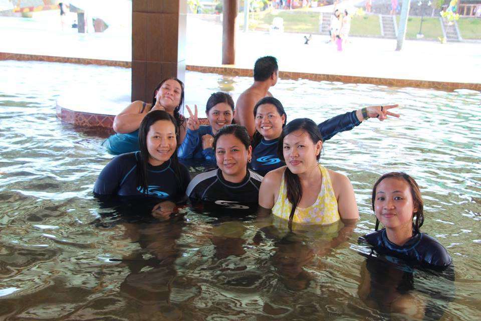 Heated pool at Sea Spring Resort Hotel