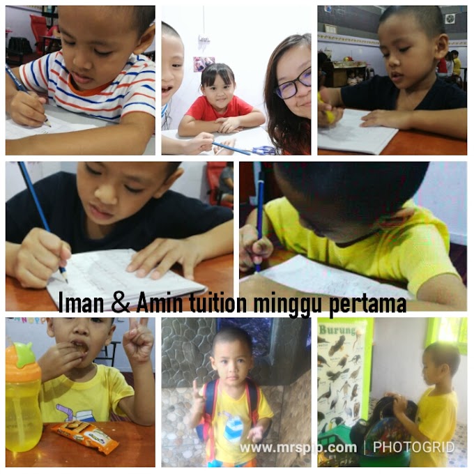 Iman & Amin : Tuition dan home school waktu cuti sekolah