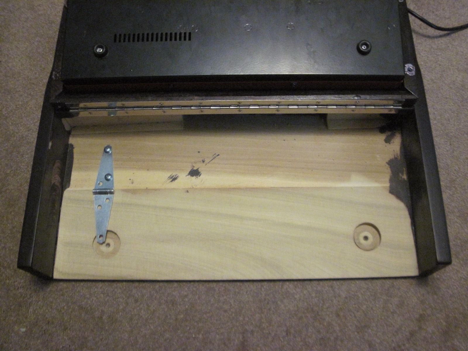 MATRIXSYNTH Custom Wood MIDI Keyboard 25 Key 4U Rackmount Case