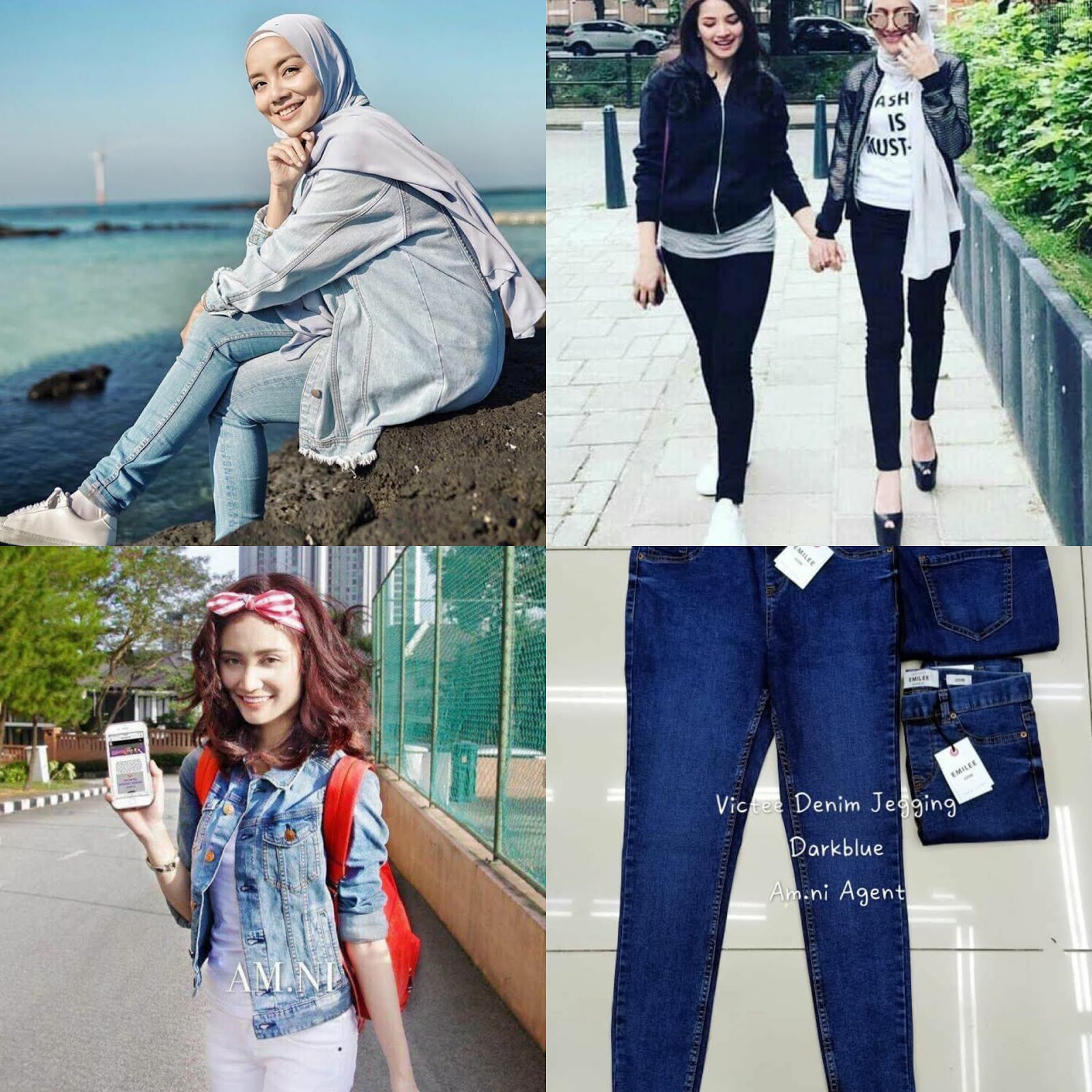 Pelbagai pilihan koleksi denim jeans mira filzah ada, jacket ayda jebat ada, jeans fazura pakai pun