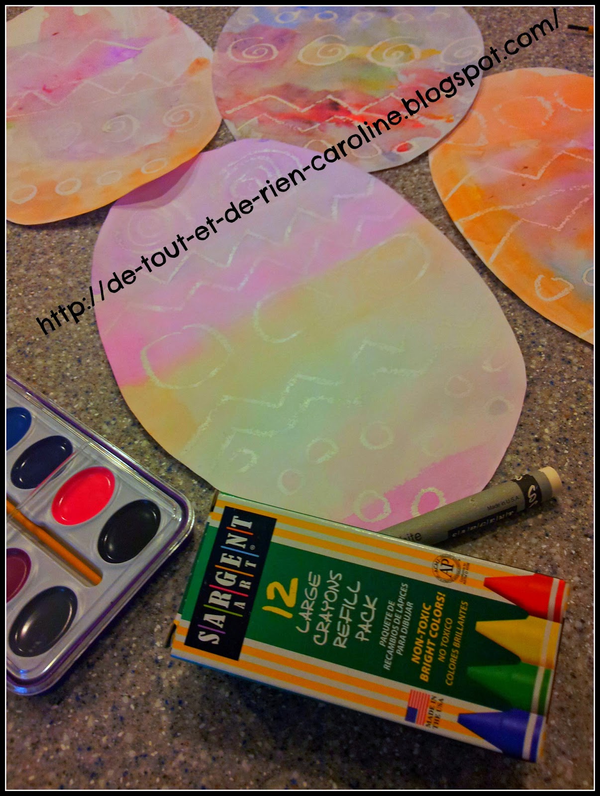 De tout et de rien Activités pour le Préscolaire Crayon resist Easter