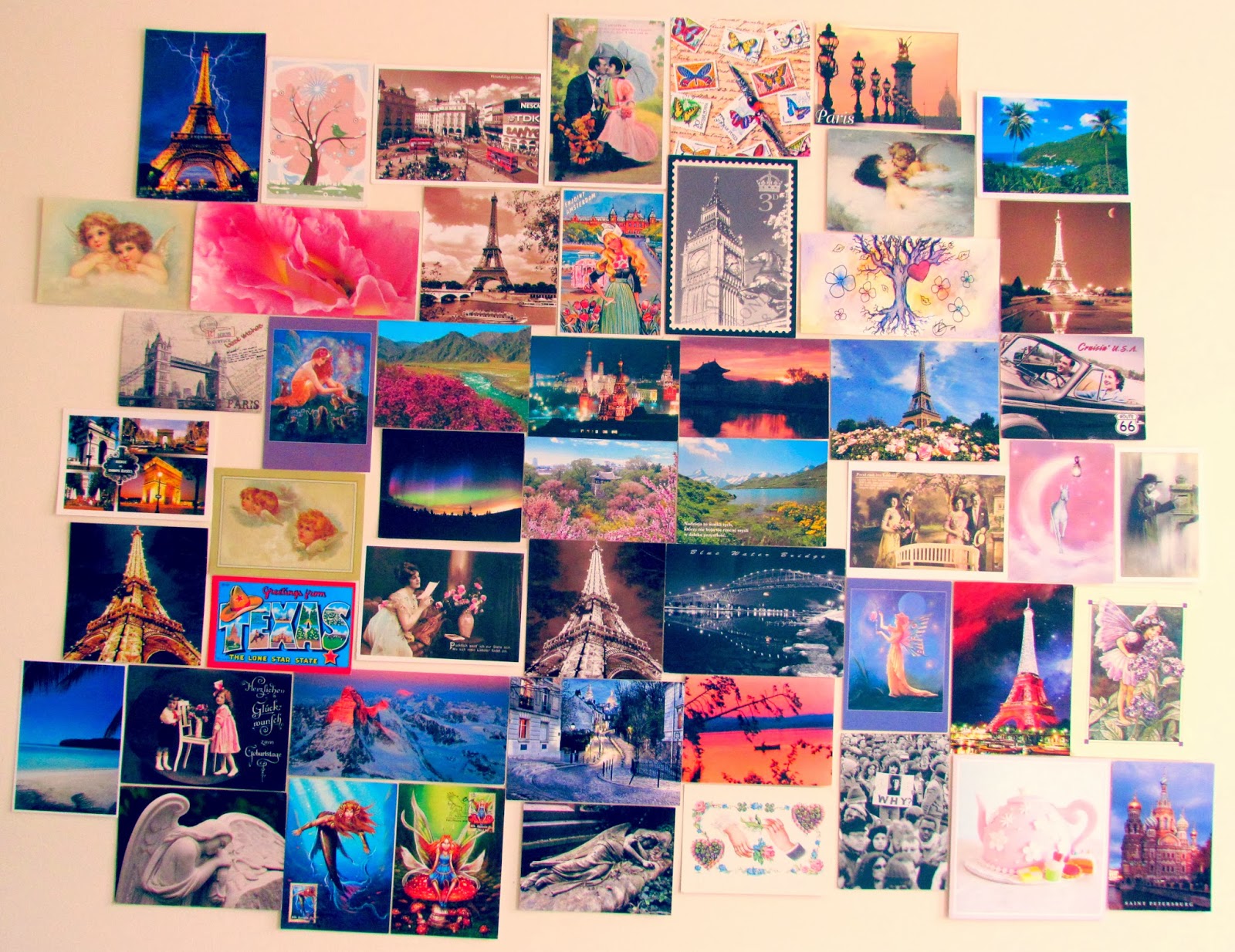 Postcards Cheap Art For My Home ♥ Dolly Dowsie