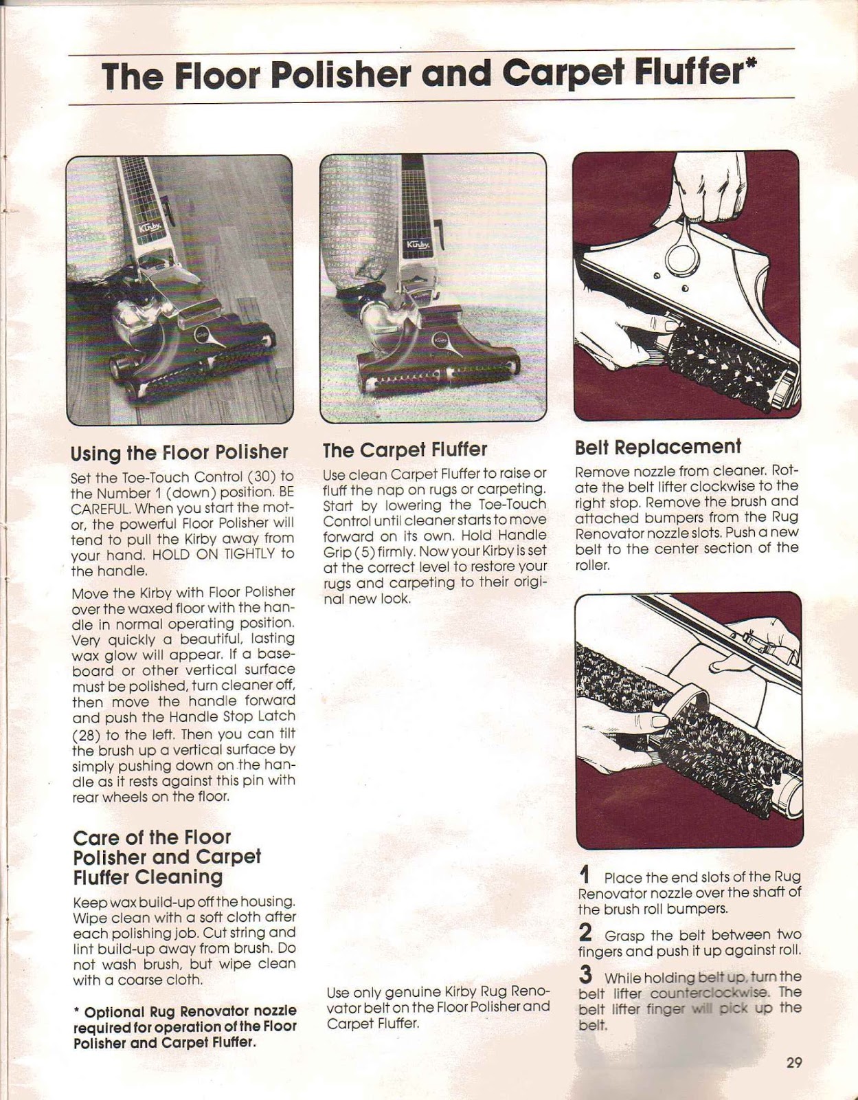 Kirby Instruction Manual Heritage Ii Legend Legend Ii