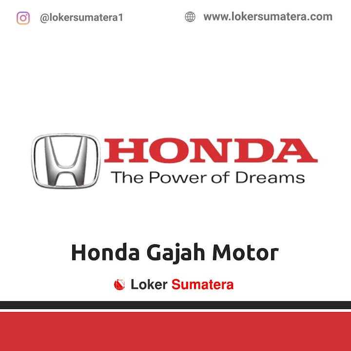 Lowongan Kerja Padang, Honda Gajah Motor sebagai Kasir. Deadline 4 Desember 2021 Lowongan Kerja Padang, Honda Gajah Motor sebagai Kasir. Deadline 4 Desember 2021
