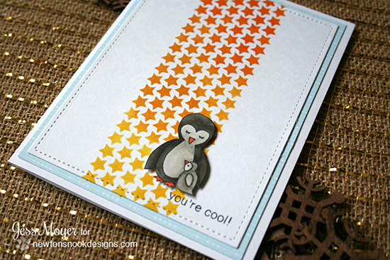 You're Cool Penguin Card by Jess Moyer | Wild Child Stamp set by Newton's Nook Designs