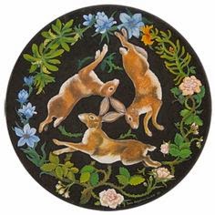 easter: three hares