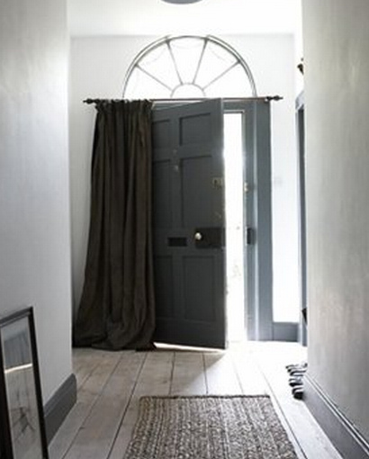 How To Hang Curtains In A Bay Window Over the Door Closet Rod