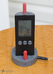 chicken kamado temperature meat probe thermometer place rack grill connection wireless